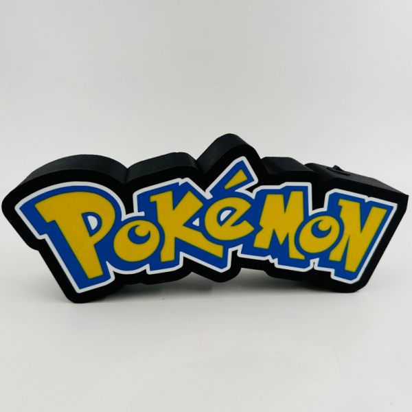 Luminaria 3D alusiva ao logo Pokemon