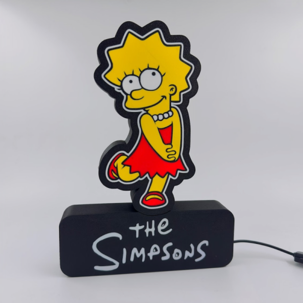 Luminaria 3D alusiva aos The Simpsons