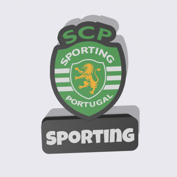 Luminaria 3D alusiva ao Sporting