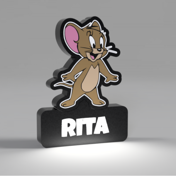 Luminaria 3D alusiva ao Jerry