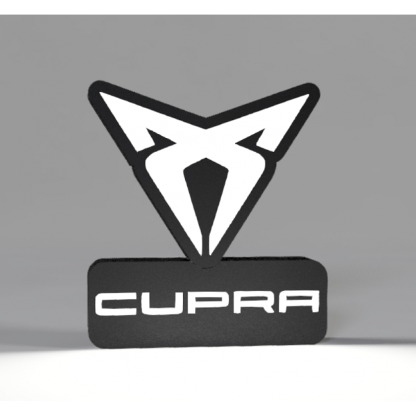 Luminaria 3D alusiva ao Cupra