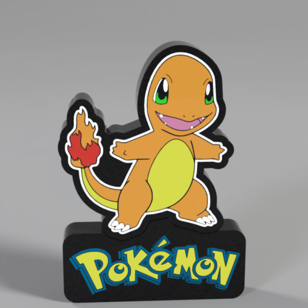 Luminaria 3D alusiva ao Pokemon