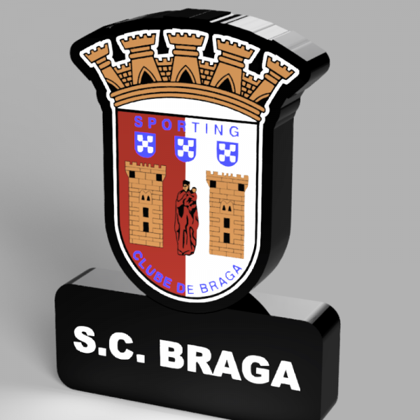 Luminaria 3D alusiva ao SC de Braga